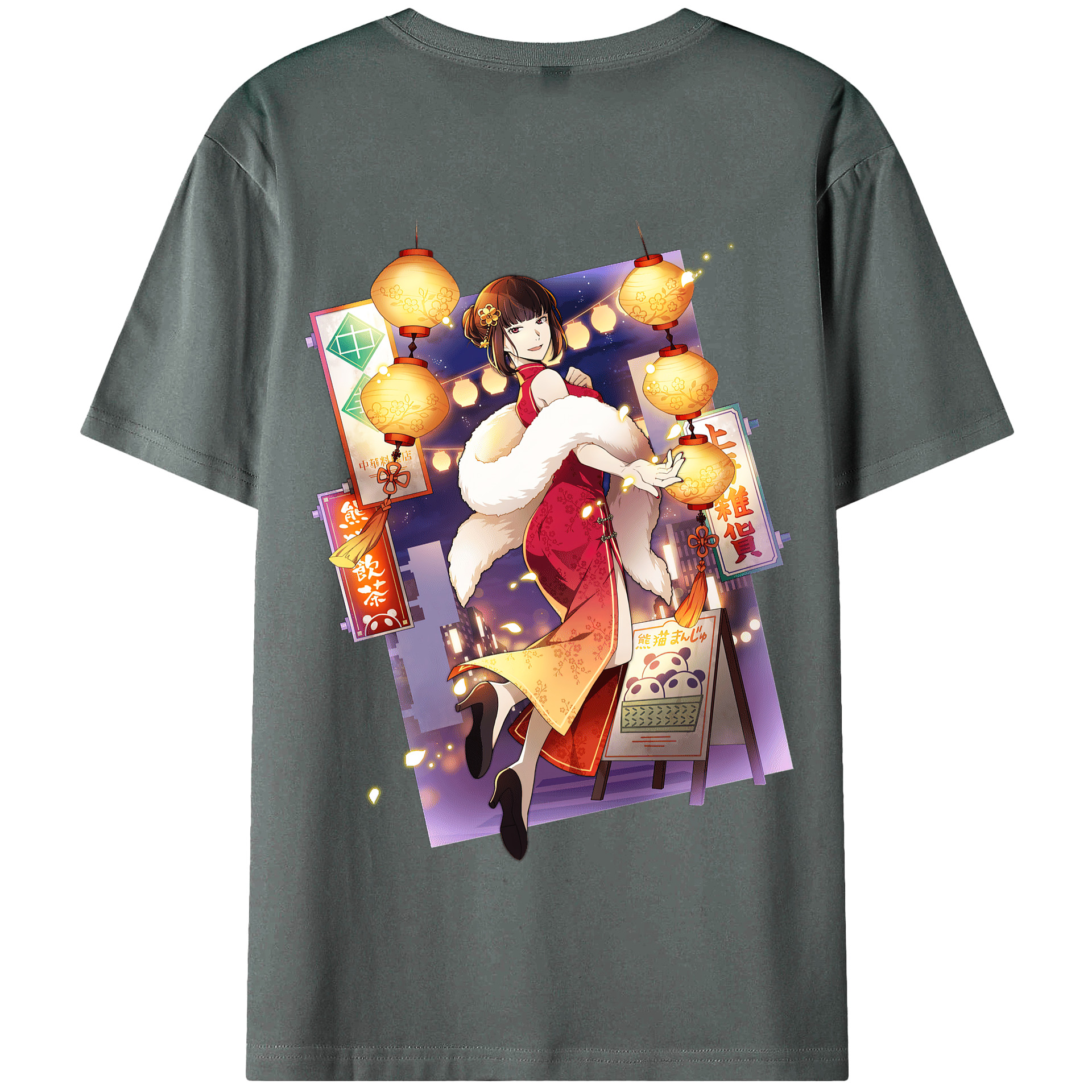（画像用） 文豪ストレイドッグス Bungo Stray Dogs 綿100％半袖Tシャツ（背面プリント）
